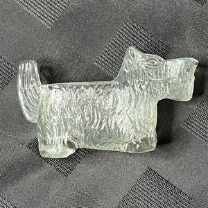 Vintage L.E. Smith Glass Scottie Dog Creamer.